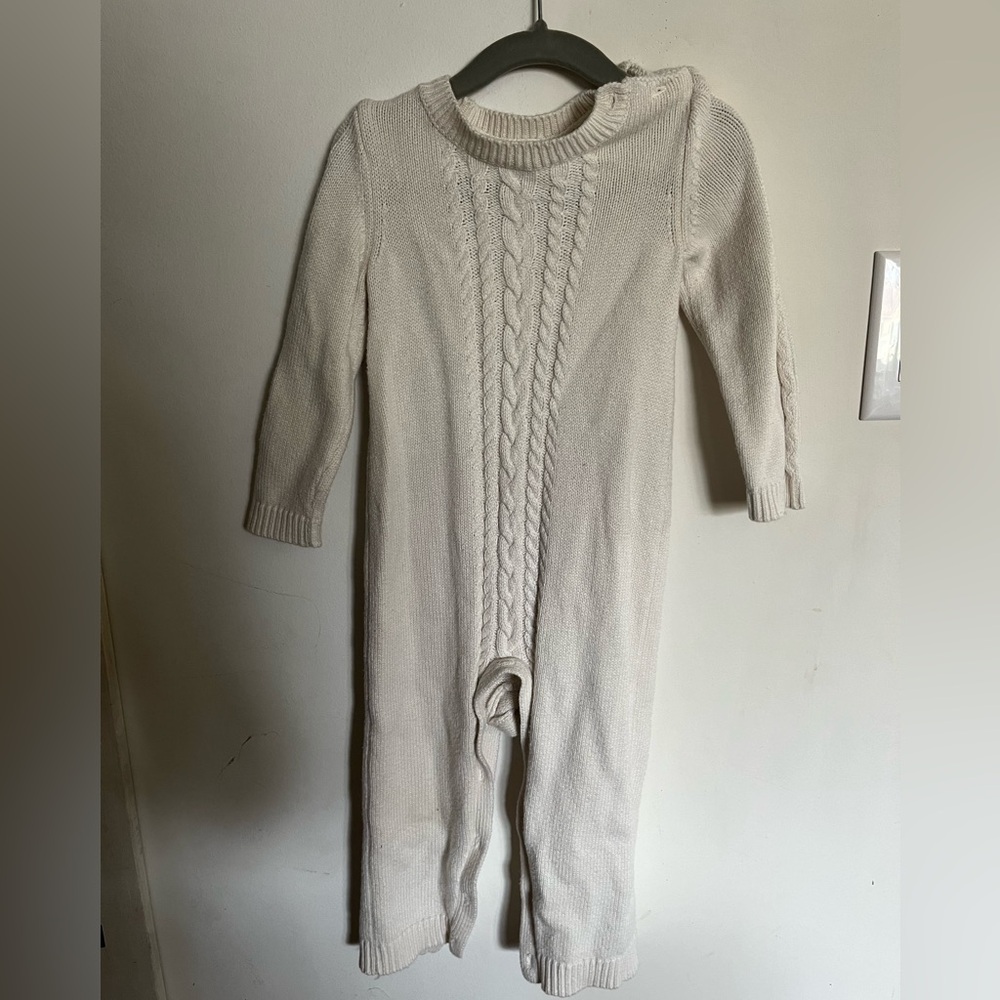 Gymboree Cable Knit Beige One piece
